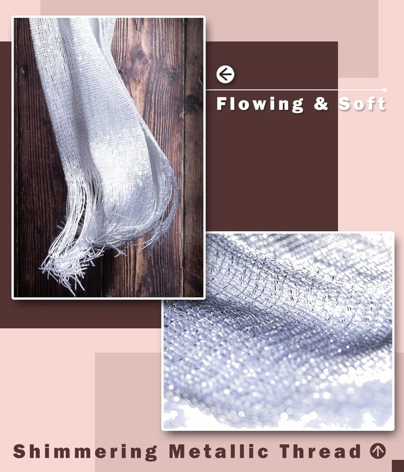 KUNINDOME Sparkling Metallic Shawls and Wraps with Buckle,for Evening Dresses Party Wedding Bride Bridesmaid - Image 3